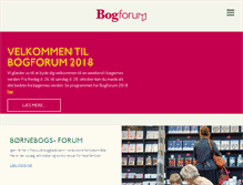 Tablet Screenshot of bogforum.dk